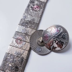 Vintage earing and bracelet set